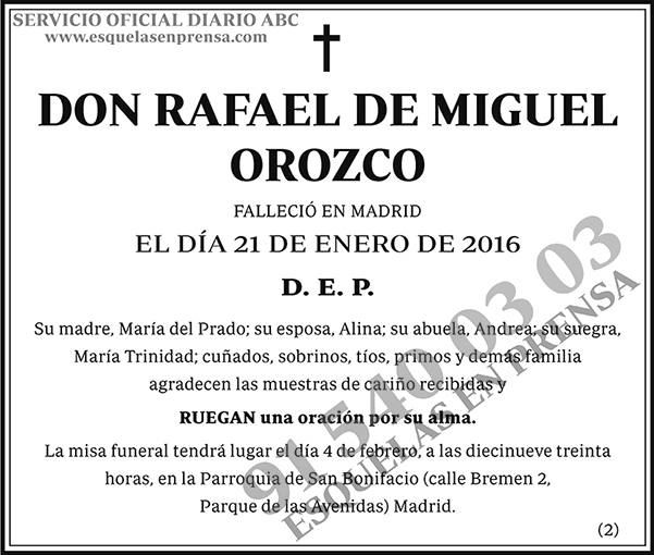 Rafael de Miguel Orozco